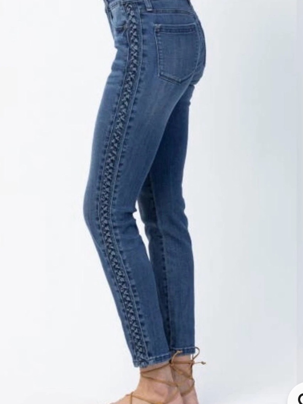 Judy Blue Blue Straight-Leg Jeans Beyond limits 09/29 relaxes fit JB88468 braid